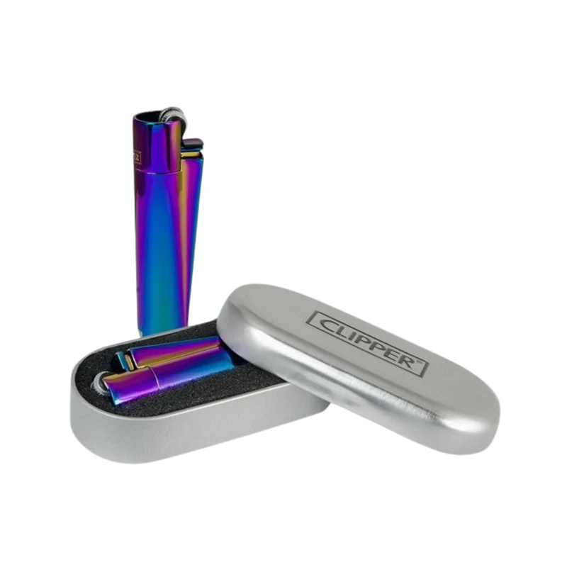 Clipper Metal Feuerzeug ICY Rainbow – 12er Display