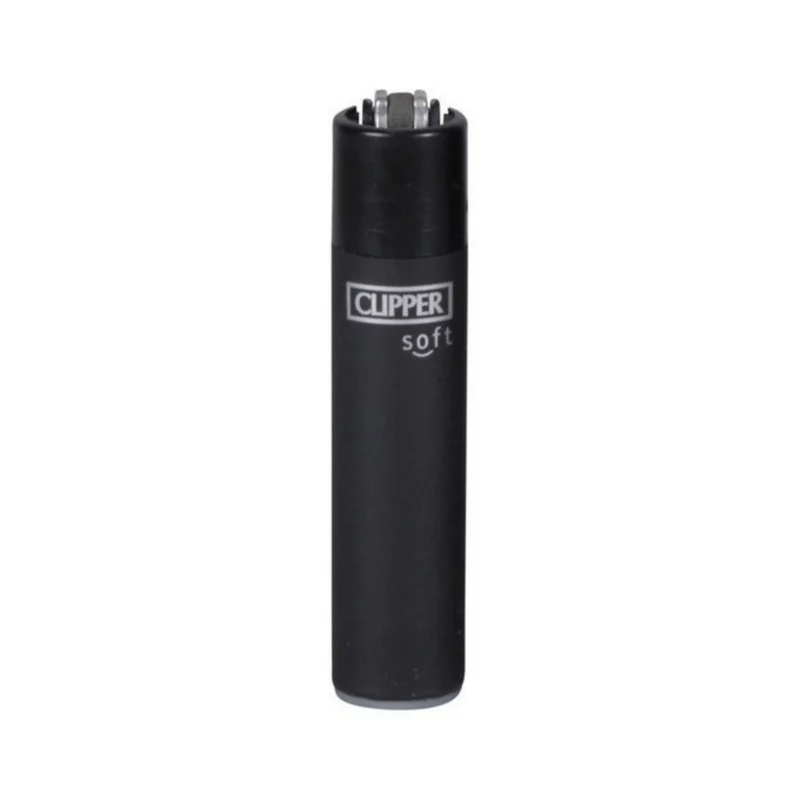 Clipper Feuerzeug Soft Black – nachfüllbar, 48er Display