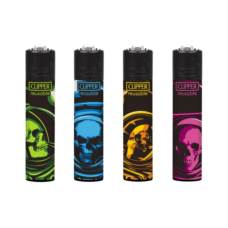 Clipper Feuerzeug Space Trip – nachfüllbar, 48er Display