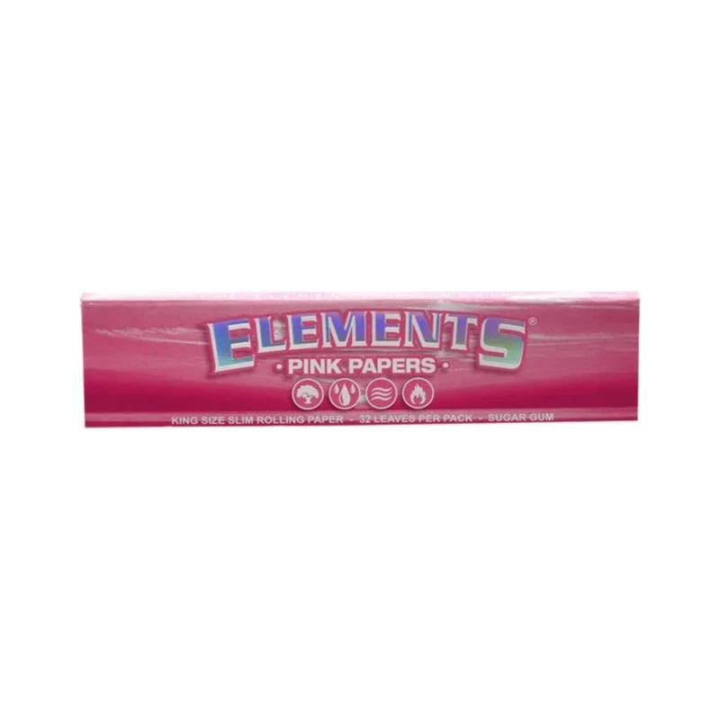Elements Pink Papers King Size Slim – Box 50 x 32 Blatt