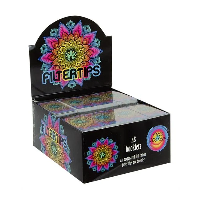 Filter Tips Mandala – Papierfilter 60x25 mm, 40 Stück