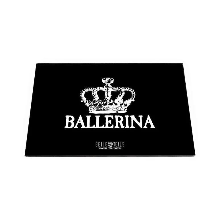Geile Teile Ziehbrettchen aus Acryl „Ballerina“ – 22 × 14 cm