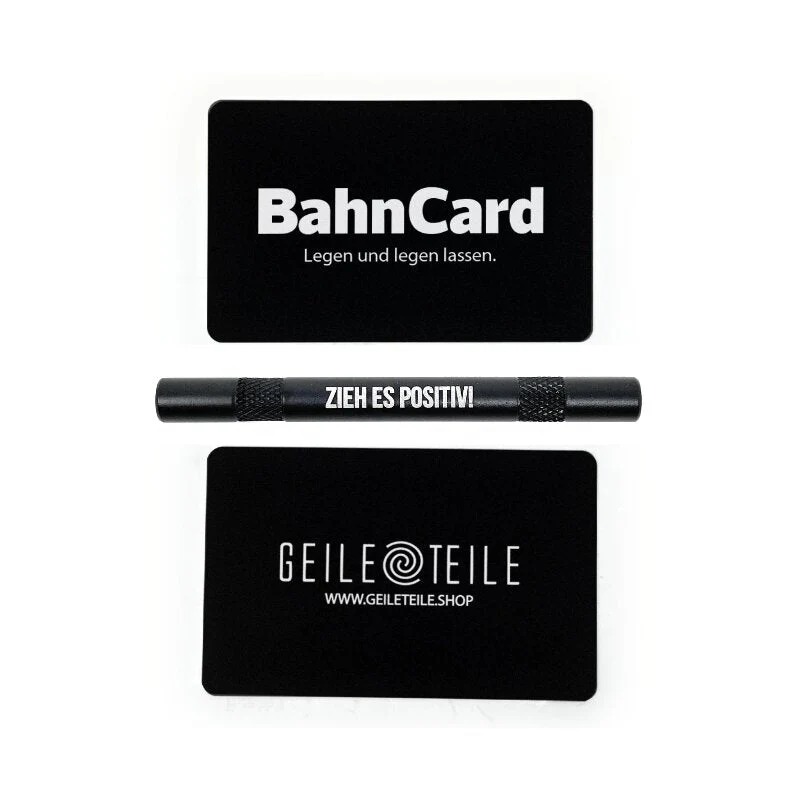Geile Teile Ziehrohr «Zieh es positiv!» – Aluminium, 95 mm