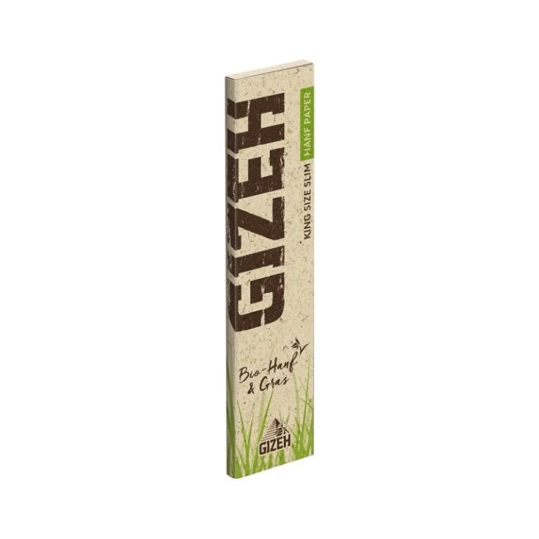 GIZEH Hanf & Gras King Size Slim Papers – 34 Blatt