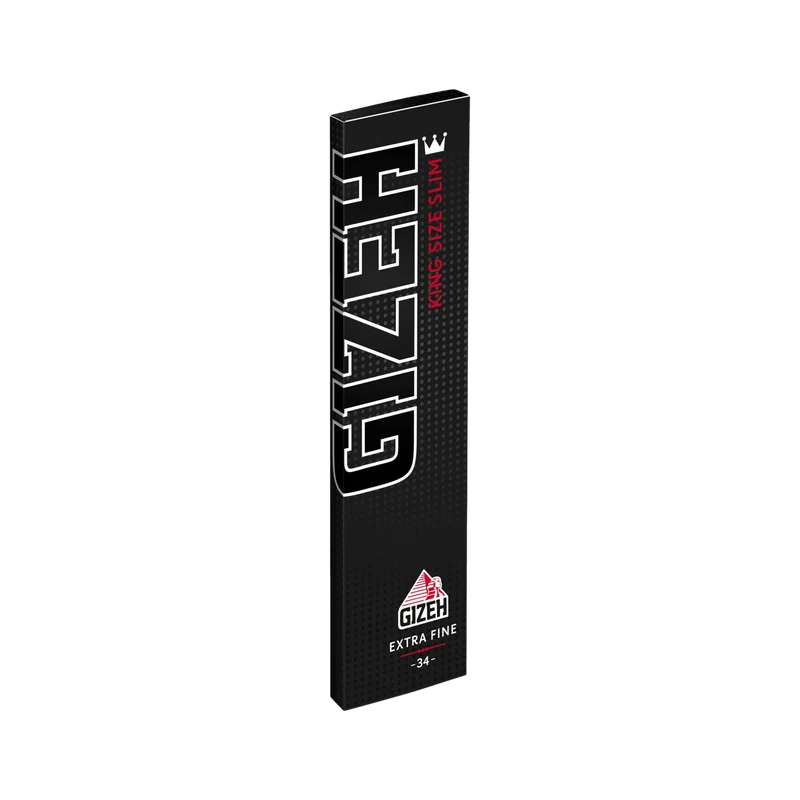 GIZEH Black King Size Slim Extra Fine – 34 Longpapers