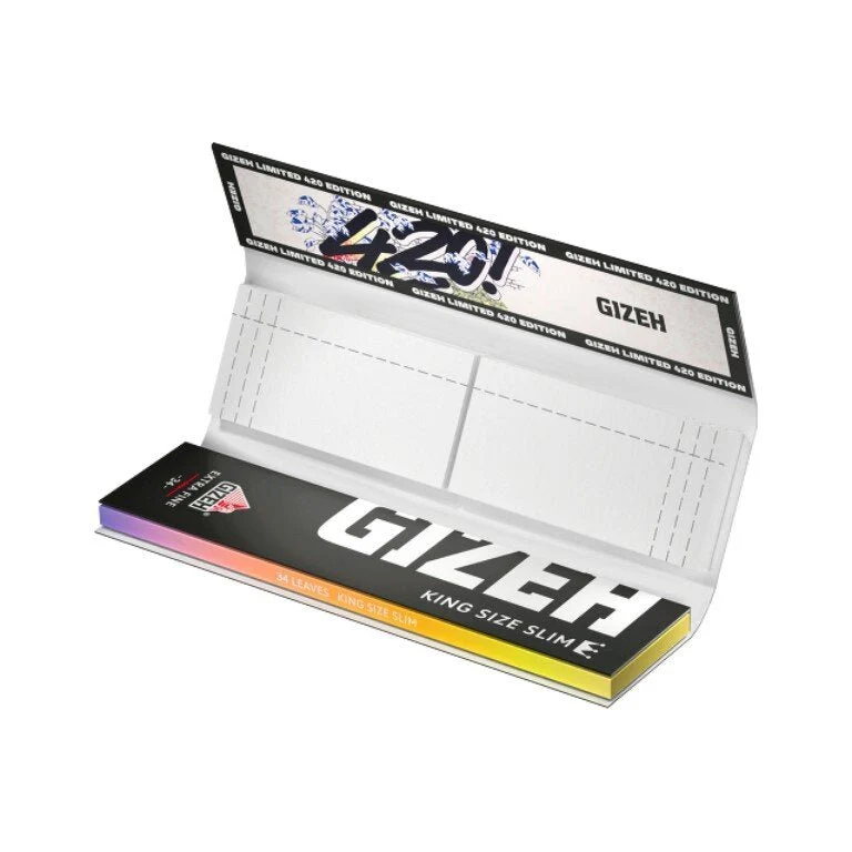 GIZEH 420 Sneaker Edition King Size Slim – 34 Papers + 34 Tips