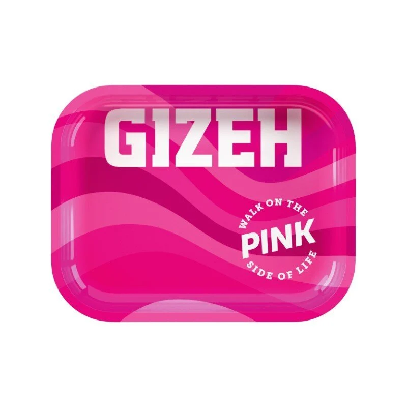 GIZEH All Pink Rolling Tray Small – 18 x 14 cm