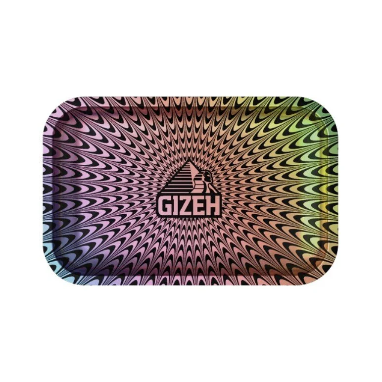 GIZEH Rolling Tray Trippy colored Medium – 27,5 x 17,5 cm