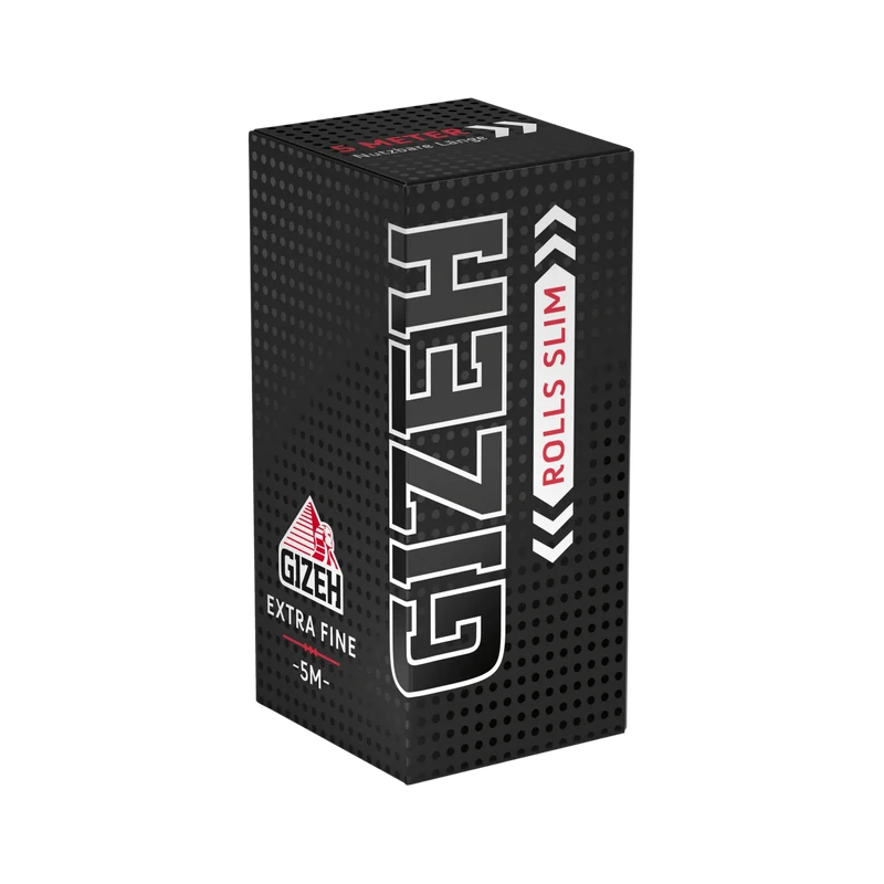 GIZEH Black Rolls Slim – King Size Slim Rollpapier 5 m