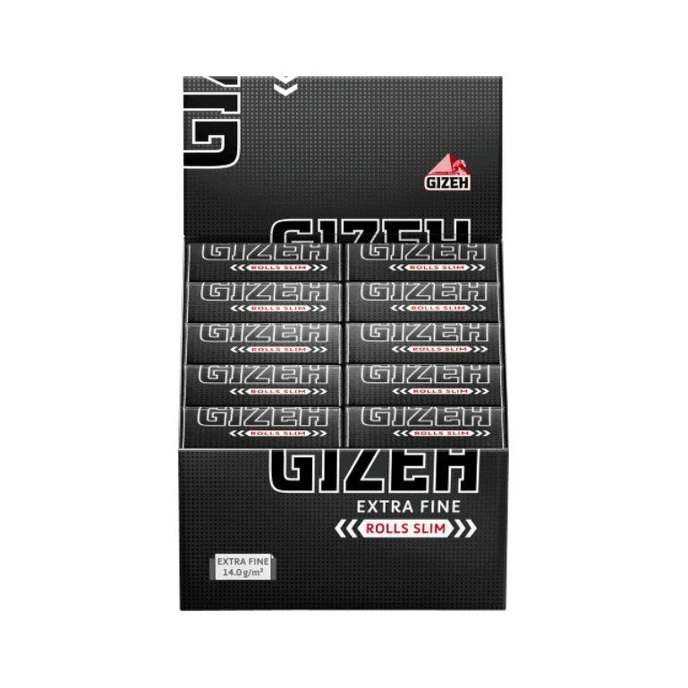 GIZEH Black Rolls Slim – King Size Slim Rollpapier 5 m