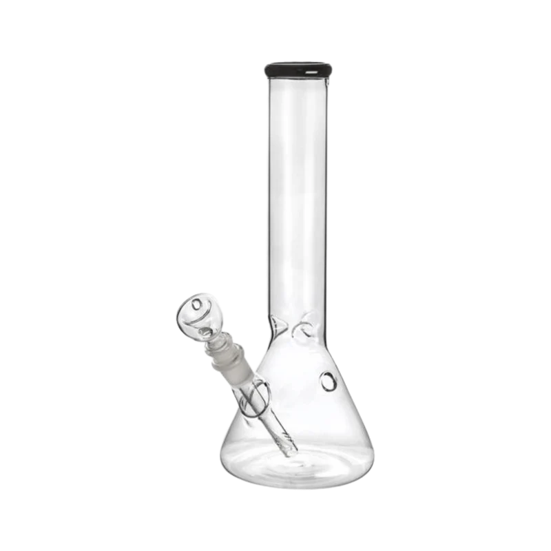 Growpoint Glas Bong Ice Black – Kolbenbong, 30 cm