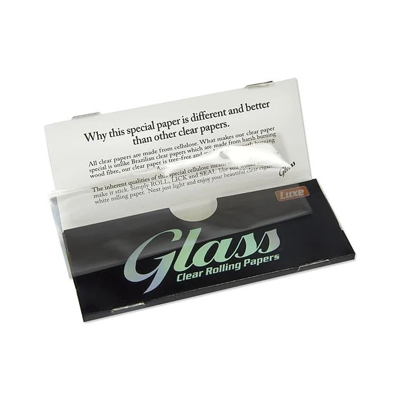 GLASS Clear Rolling Papers King Size – 40 Blatt Zellulose