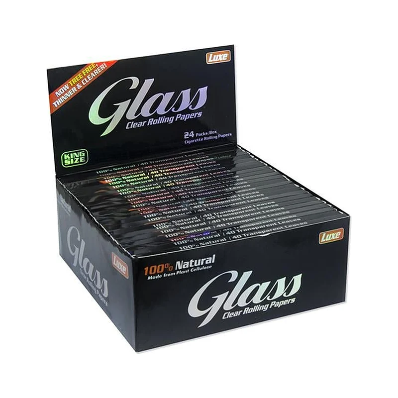 GLASS Clear Rolling Papers King Size – 40 Blatt Zellulose