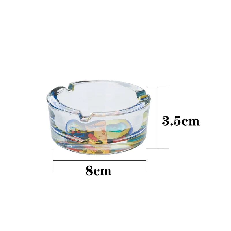 Champ Goldorak Glas Aschenbecher rund – Display 6 Stück