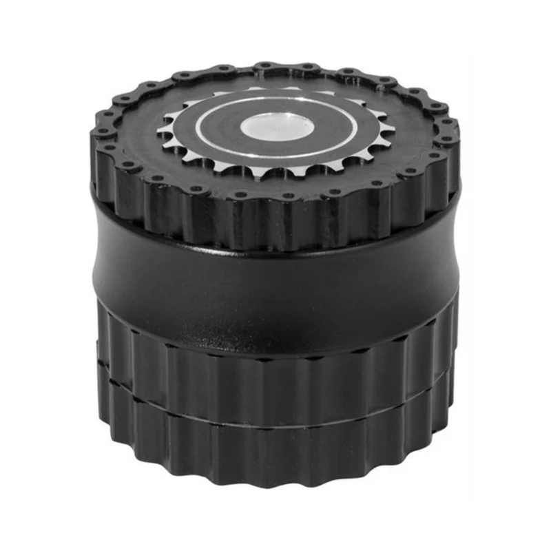 Growpoint Alu Chain Grinder Black – 62 mm, 6-teilig