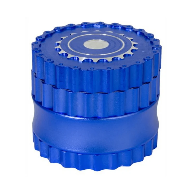 Growpoint Alu Chain Grinder Blue – 62 mm, 6-teilig