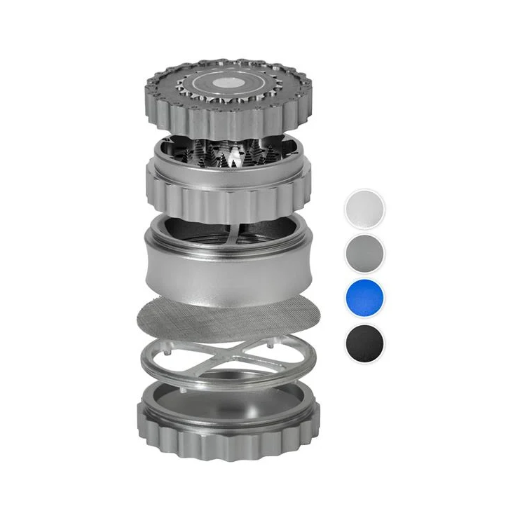 Growpoint Alu Chain Grinder Blue – 62 mm, 6-teilig