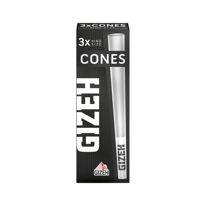 GIZEH Cones Black – King Size 3 Stück