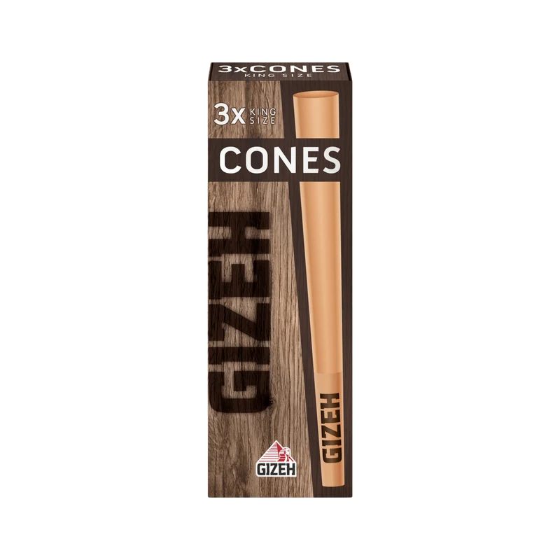 GIZEH Cones Brown – King Size 3 Stück