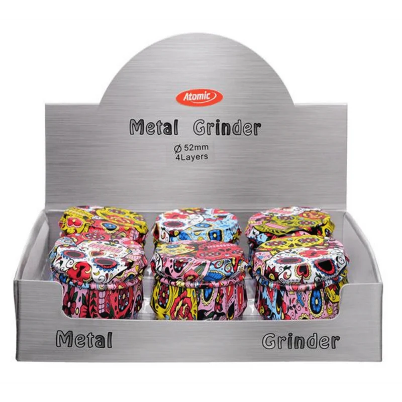 Growpoint Mexican Graffiti Alu Grinder – 50 mm, 4-teilig mit Sieb