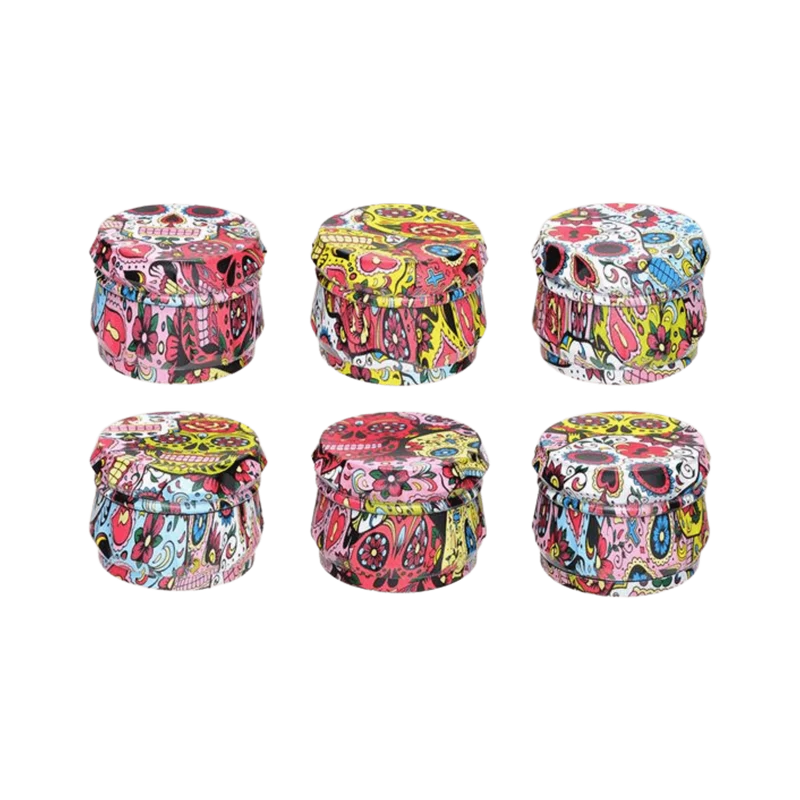 Growpoint Mexican Graffiti Alu Grinder – 50 mm, 4-teilig mit Sieb