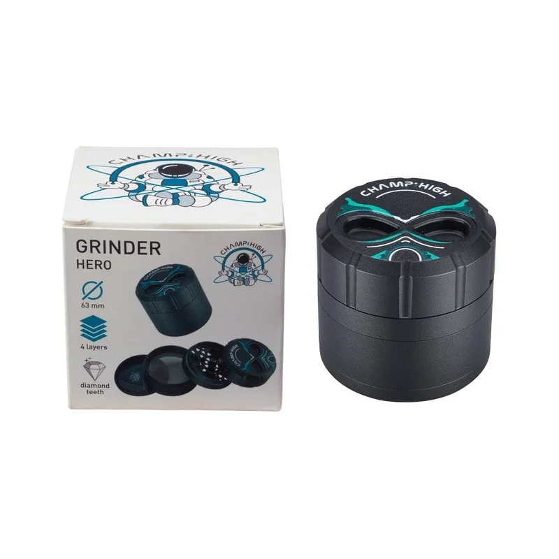 Champ High Grinder Hero Aluminium – 63 mm, 4-teilig