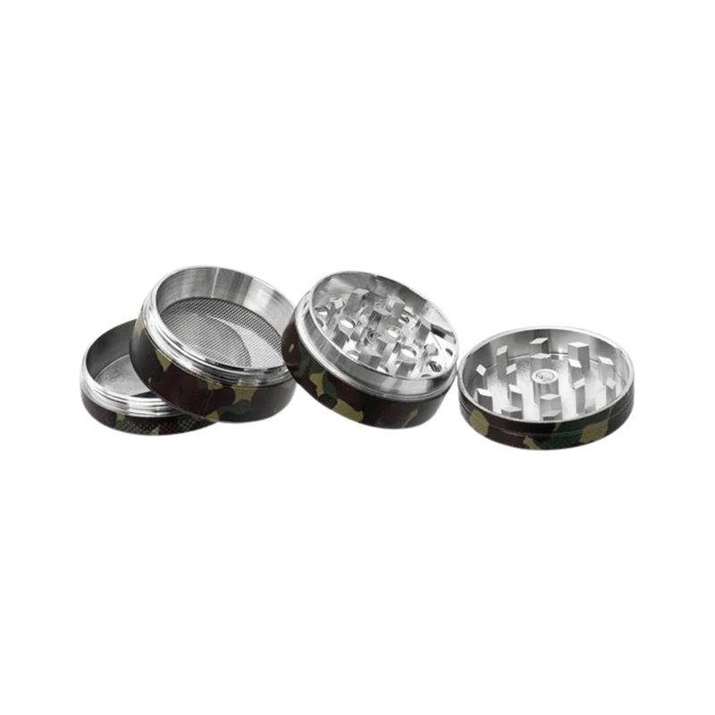 Growpoint Metallgrinder Military Camouflage – 40 mm, 4-teilig