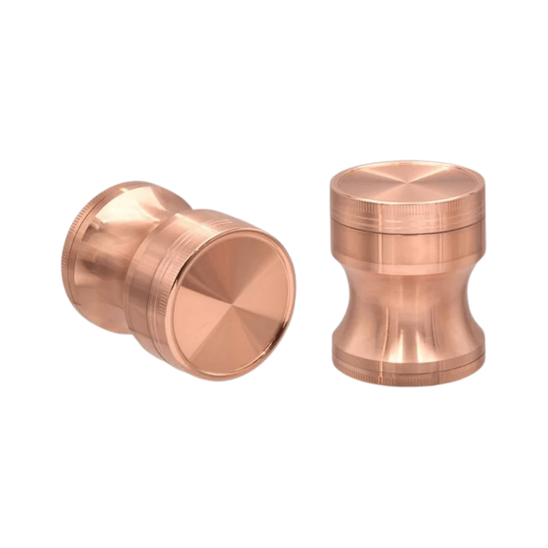 Growpoint Metallgrinder Roségold 52 mm, 4-teilig mit Sieb – Display, 6 Stück