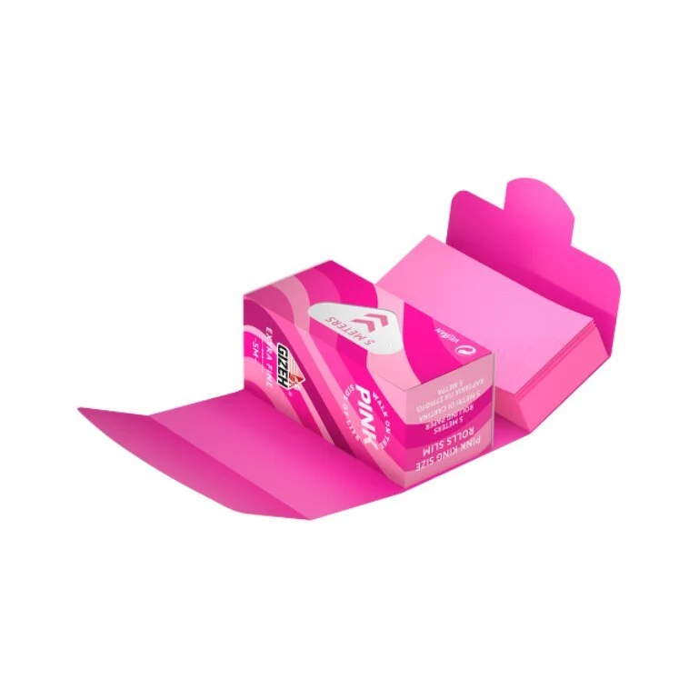GIZEH Pink Rolls Slim 5m + Tips