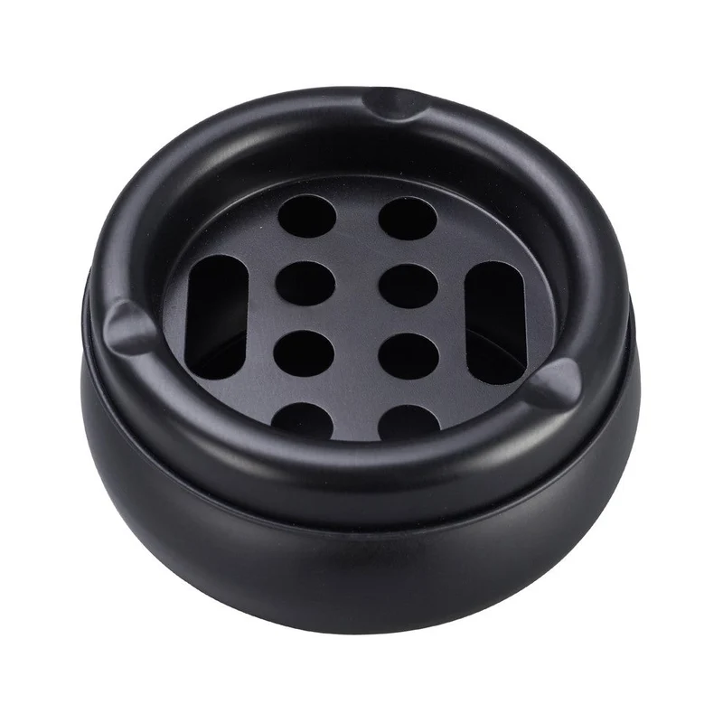 Champ Metall Aschenbecher mit Lochdeckel – Display 6 Stück