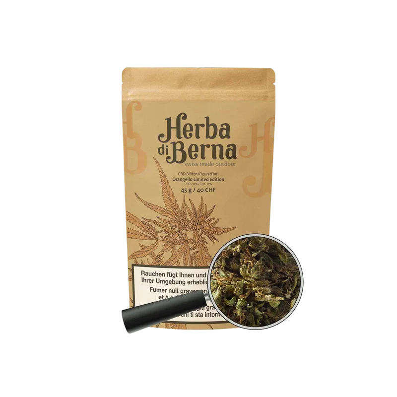 Herba di Berna Orangello – Outdoor CBD Blüten, 45g