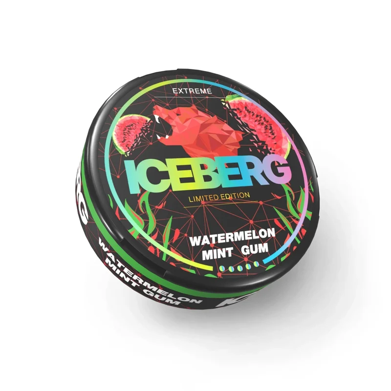 Iceberg Watermelon Mint Gum Strong – All White Snus, 50mg/g, 16g