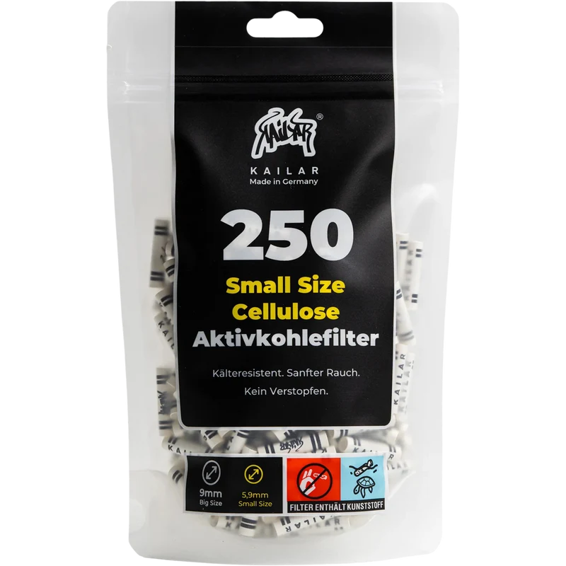 Kailar 250 Slim White – Aktivkohlefilter 5.9mm