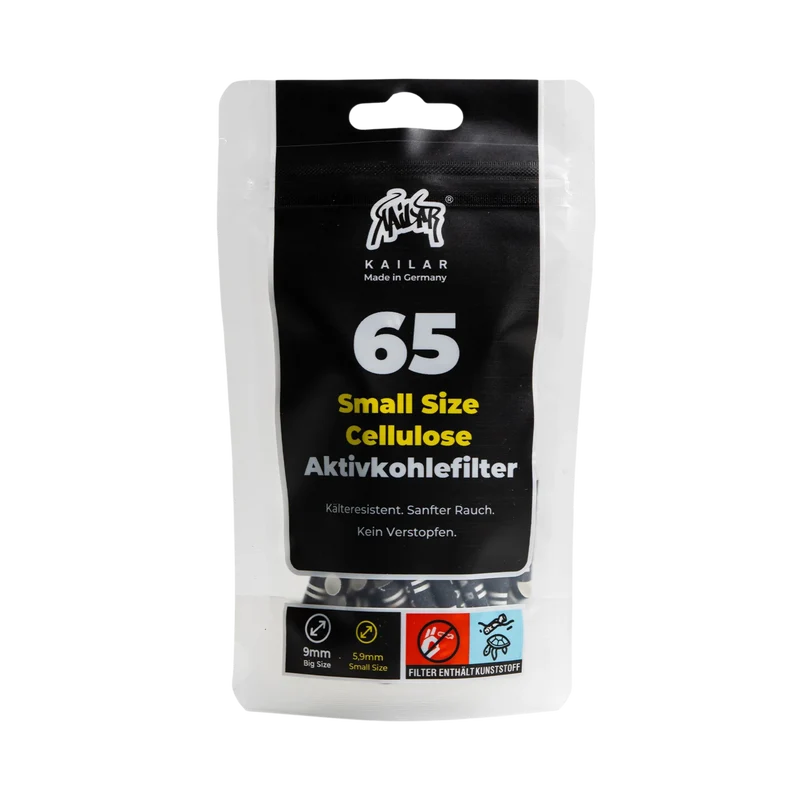 Kailar 65 Slim Black – Aktivkohlefilter 5.9mm