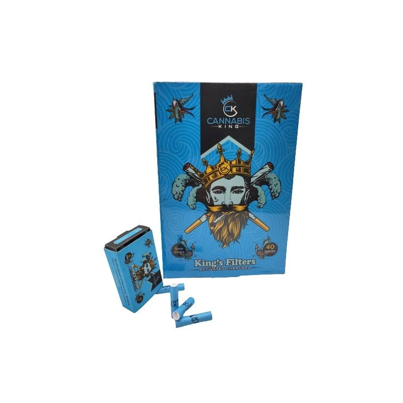 Cannabis King – King's Filters Aktivkohlefilter 6mm, 20 Stück