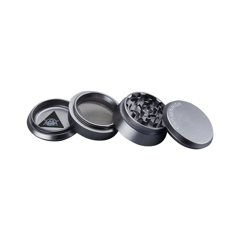Champ High Grinder Matt Silver – Aluminium, 60mm, 4-teilig