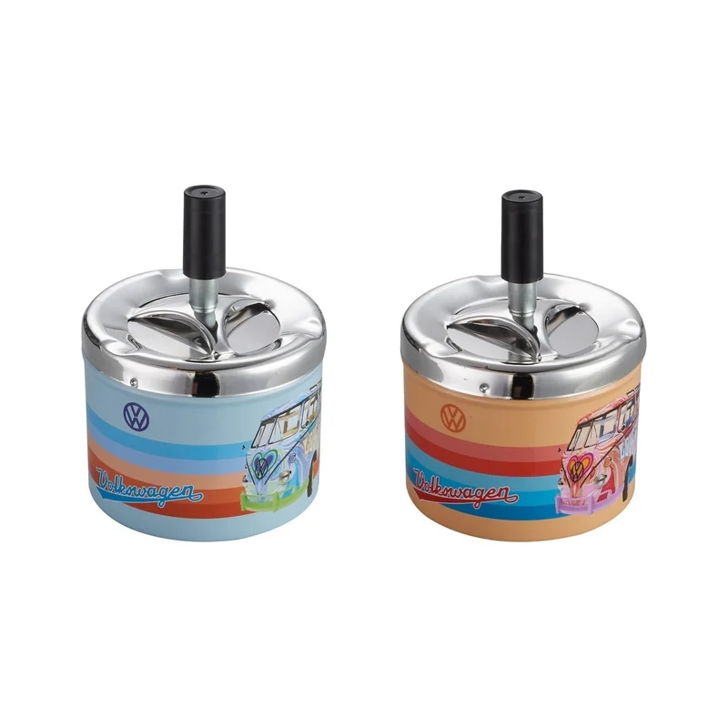 Champ VW Samba Metall Aschenbecher mit Drehdeckel – 6er Display