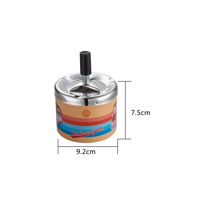Champ VW Samba Metall Aschenbecher mit Drehdeckel – 6er Display