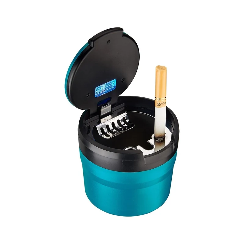 Champ Mini Auto Aschenbecher mit LED – 6er Display