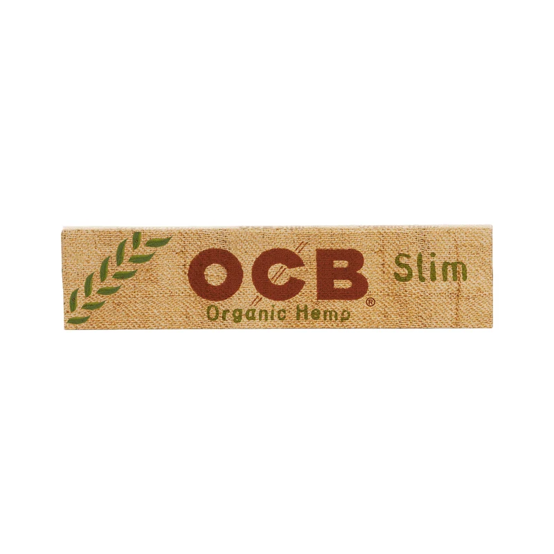 OCB Organic Hemp King Size Slim – Papers Display 50 x 32 Blatt