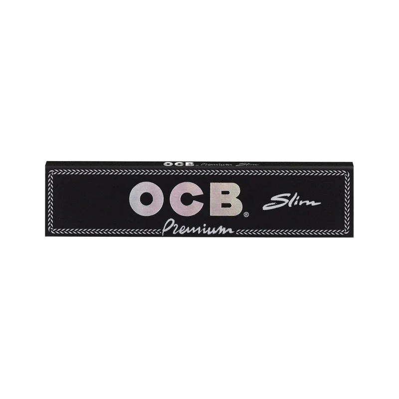 OCB Premium King Size Slim Schwarz – Papers, 32 Blatt