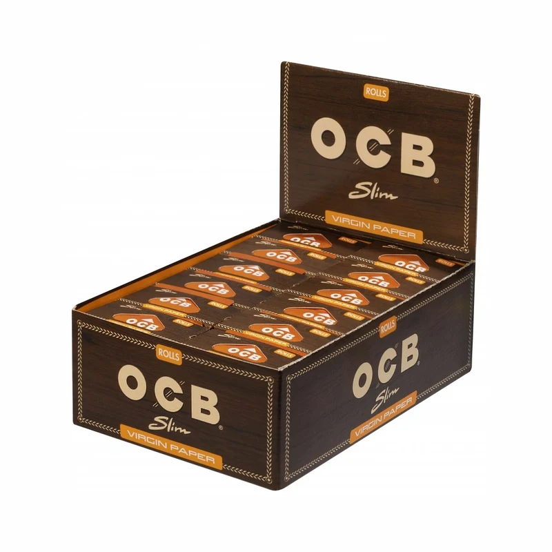 OCB Rolls Virgin Slim Unbleached (24 Stk.)