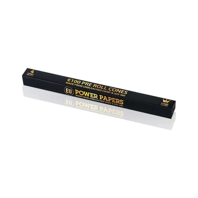 Power Papers 100 Euro – King Size Cones, Box 24x4 Stück