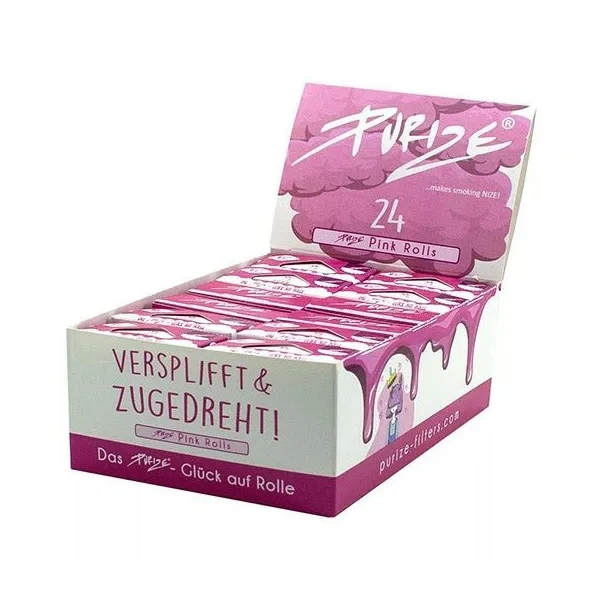 Purize Pink Rolls – Endlos Papers 4m, Box 24 Stück