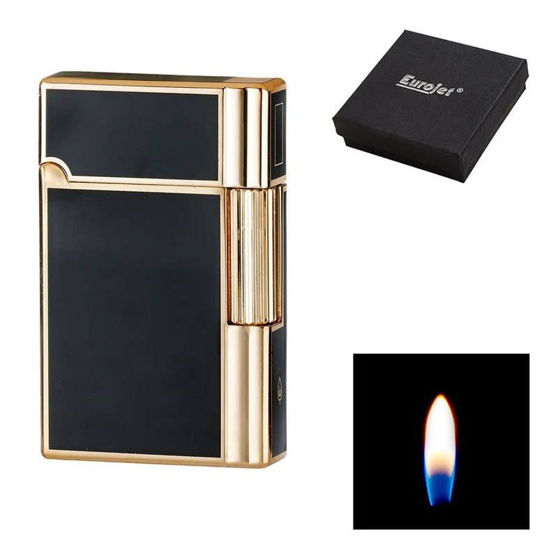 Eurojet Gender Classic Lighter - Gaslighter med Sten - Sort Guld