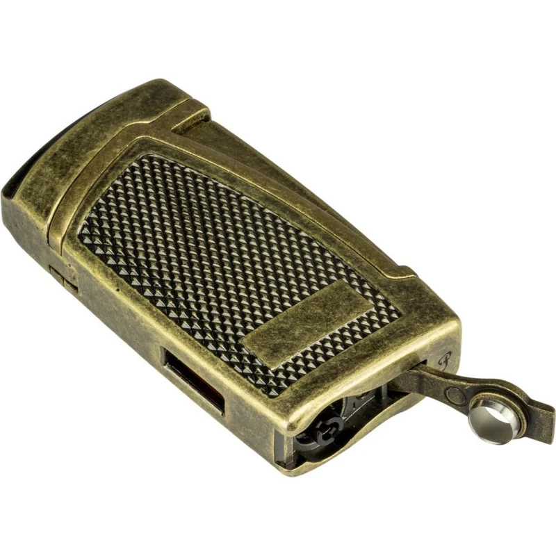 Cigar Lighter PASSATORE "Bogota Antik" med 2 Jet Flammer