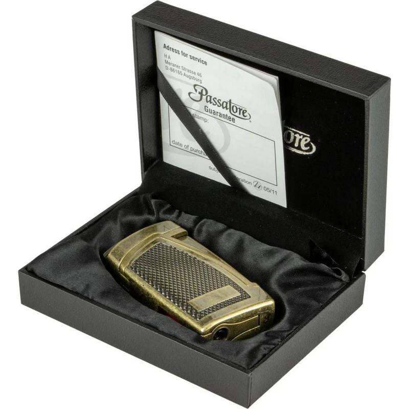 Cigar Lighter PASSATORE "Bogota Antik" med 2 Jet Flammer