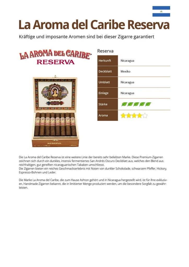 La Aroma del Caribe Reserva Romantico