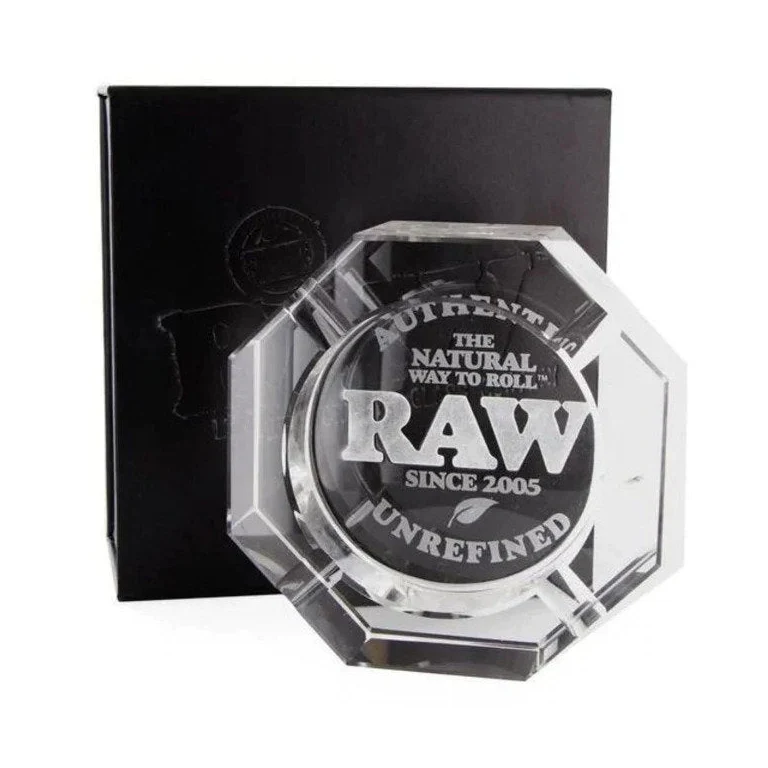 RAW Crystal Ashtray – Aschenbecher Kristallglas, 13 cm