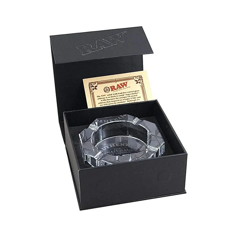 RAW Crystal Ashtray – Aschenbecher Kristallglas, 13 cm